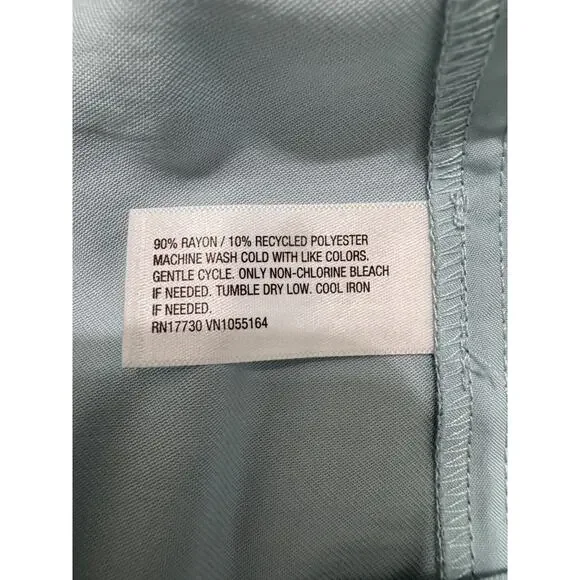 A New Day Women's Light Blue Pleated Wide Leg Trousers Size 12 - Picture 6 of 10